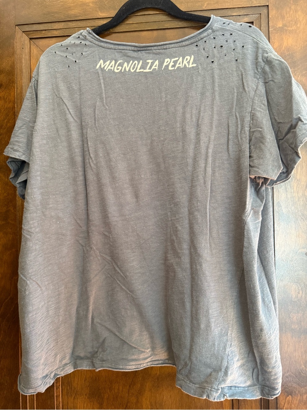 Magnolia Pearl Gray Graphic Crewneck Shirt with Floral & Heart Print - Picture 2 of 3